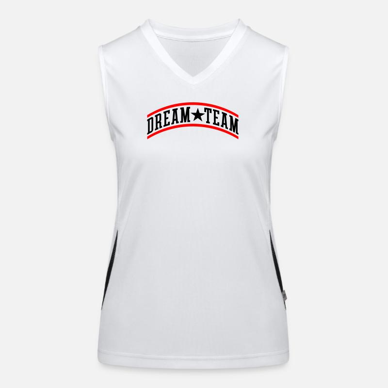 Dream Team Teamwork Funktionelles Kontrast-Tank Top für Frauen