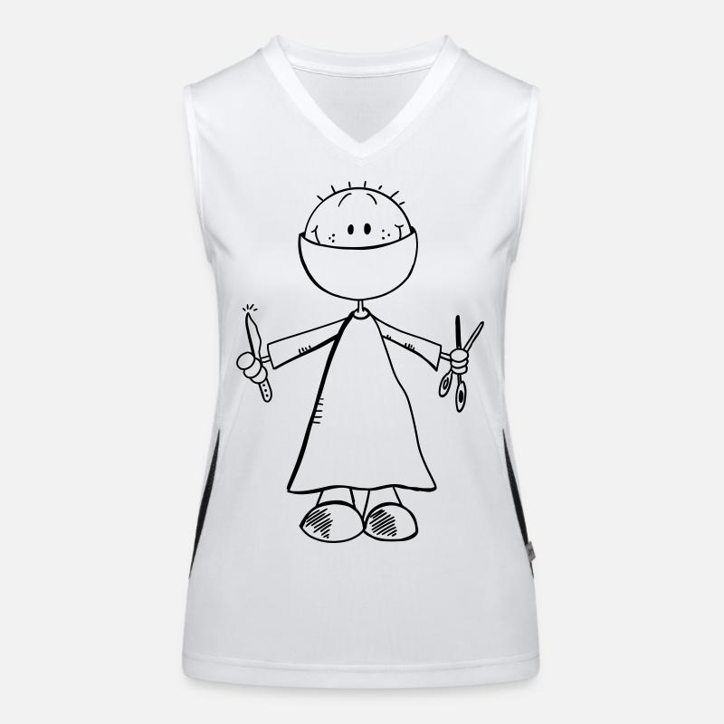 Chirurg Comicfigur - Arzt - Chirurgie - OP - Team Funktionelles Kontrast-Tank Top für Frauen
