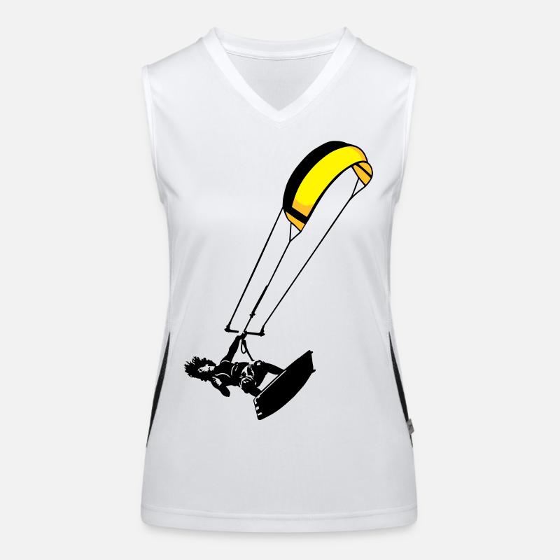 kite-surf Funktionelles Kontrast-Tank Top für Frauen