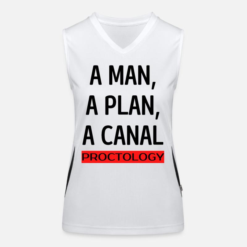 A MAN, A PLAN, A CANAL - PROCTOLOGY Women's Functional Contrast Tank Top