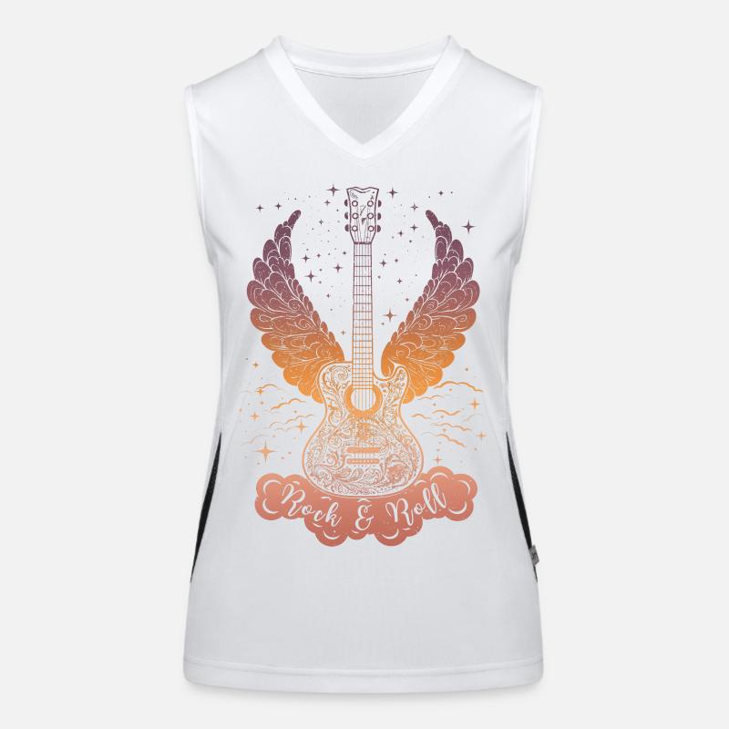 Rock & Roll Guitar Débardeur respirant contrasté Femme