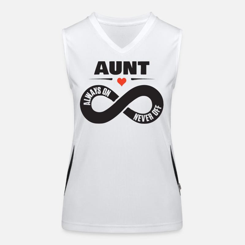 Gift for Dear Aunt Heart Shirt Women's Functional Contrast Tank Top
