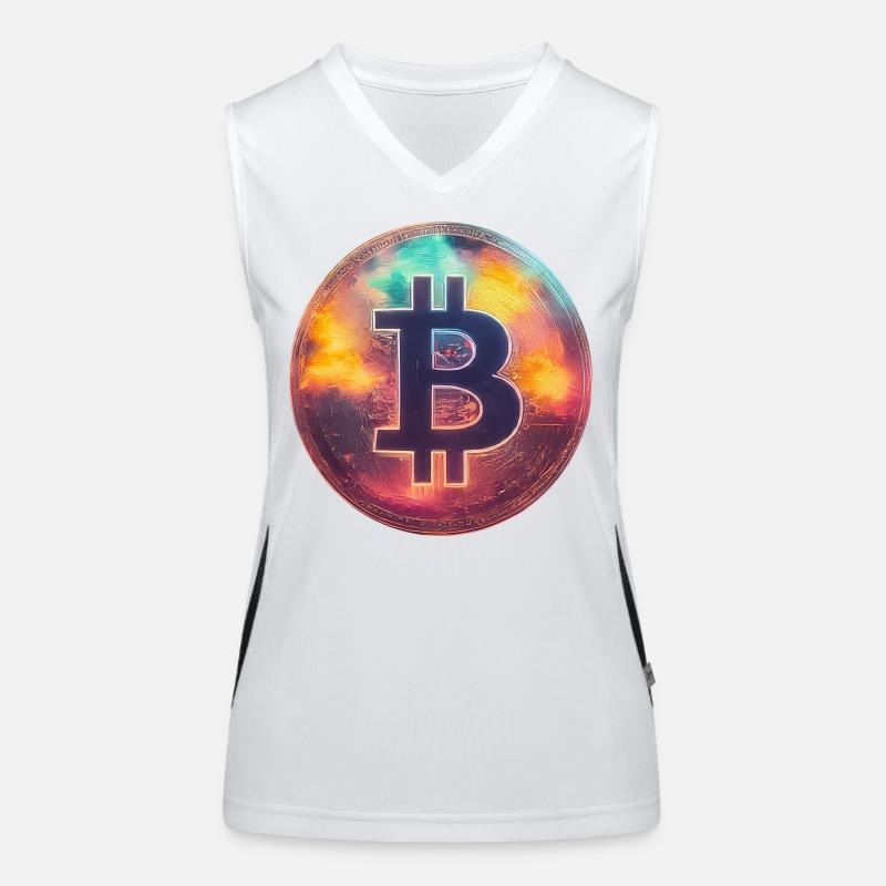 Spektakulärer Bitcoin Funktionelles Kontrast-Tank Top für Frauen