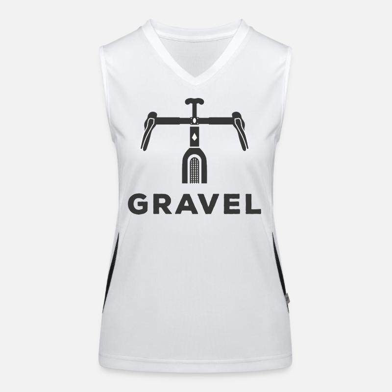 Graphique de vélo de gravier Débardeur respirant contrasté Femme