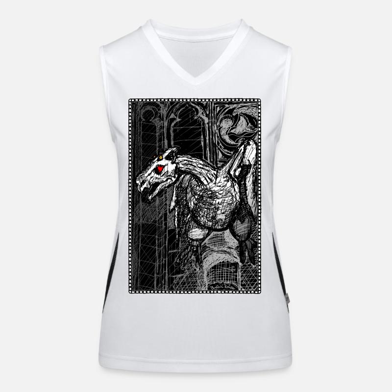 Gargouille gothique Débardeur respirant contrasté Femme