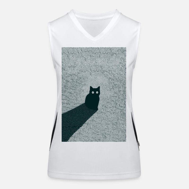 Kitty Dots Funktionelles Kontrast-Tank Top für Frauen