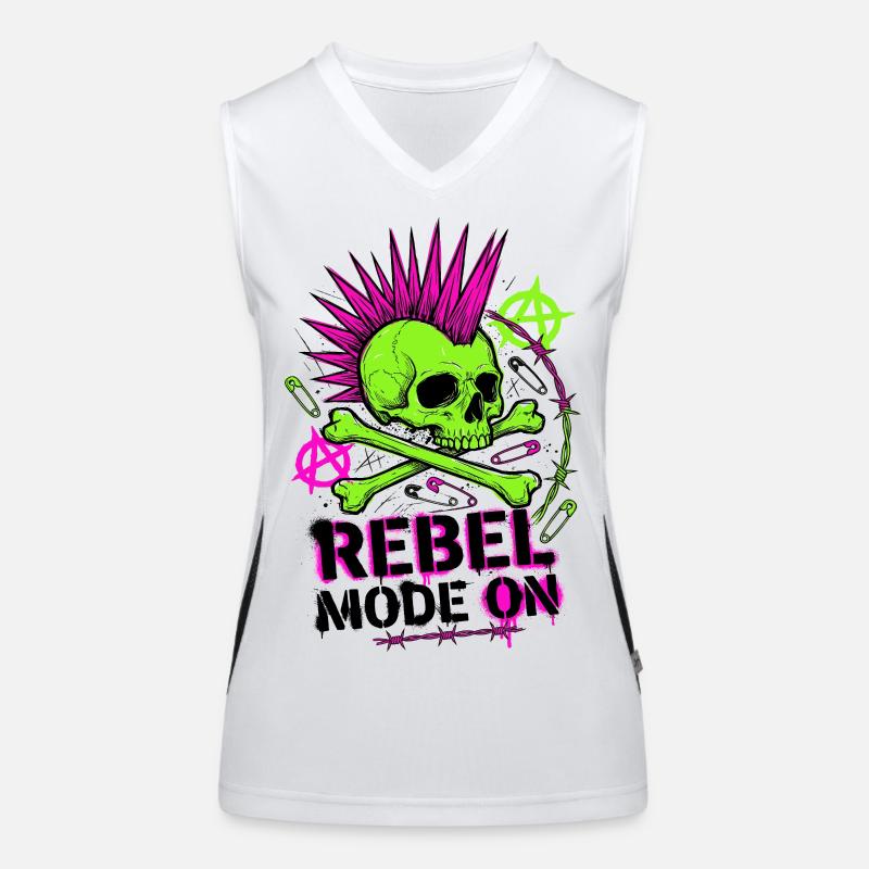 Mode Rebelle activé Débardeur respirant contrasté Femme
