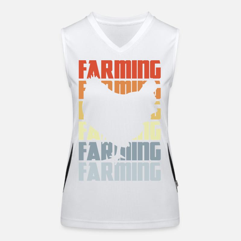 Élevage de poulets d’élevage Débardeur respirant contrasté Femme