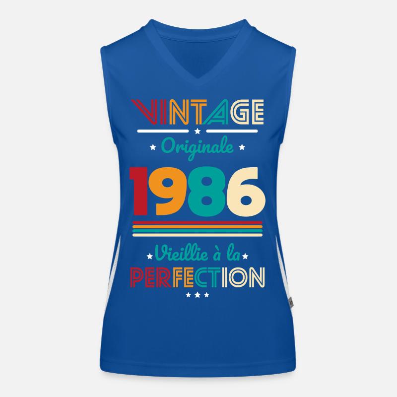 1986 – Vintage – Perfekt gereift Funktionelles Kontrast-Tank Top für Frauen