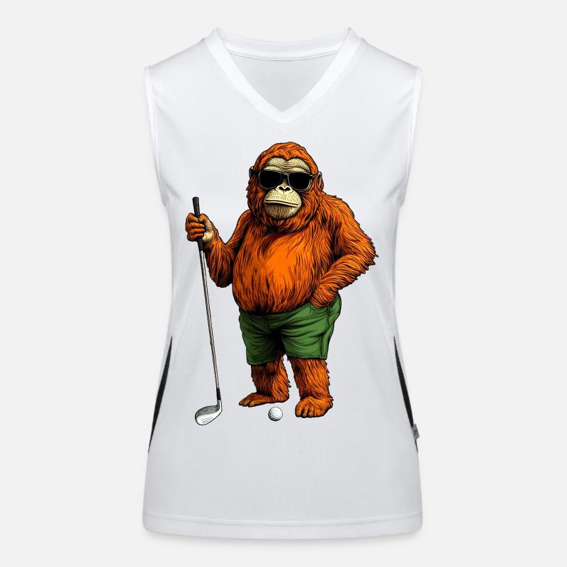 Affen Golf Funktionelles Kontrast-Tank Top für Frauen