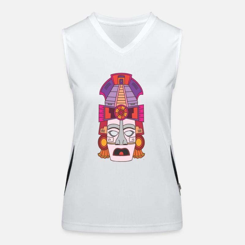 Maya-Maske Funktionelles Kontrast-Tank Top für Frauen