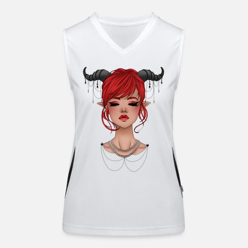 Dämon Funktionelles Kontrast-Tank Top für Frauen