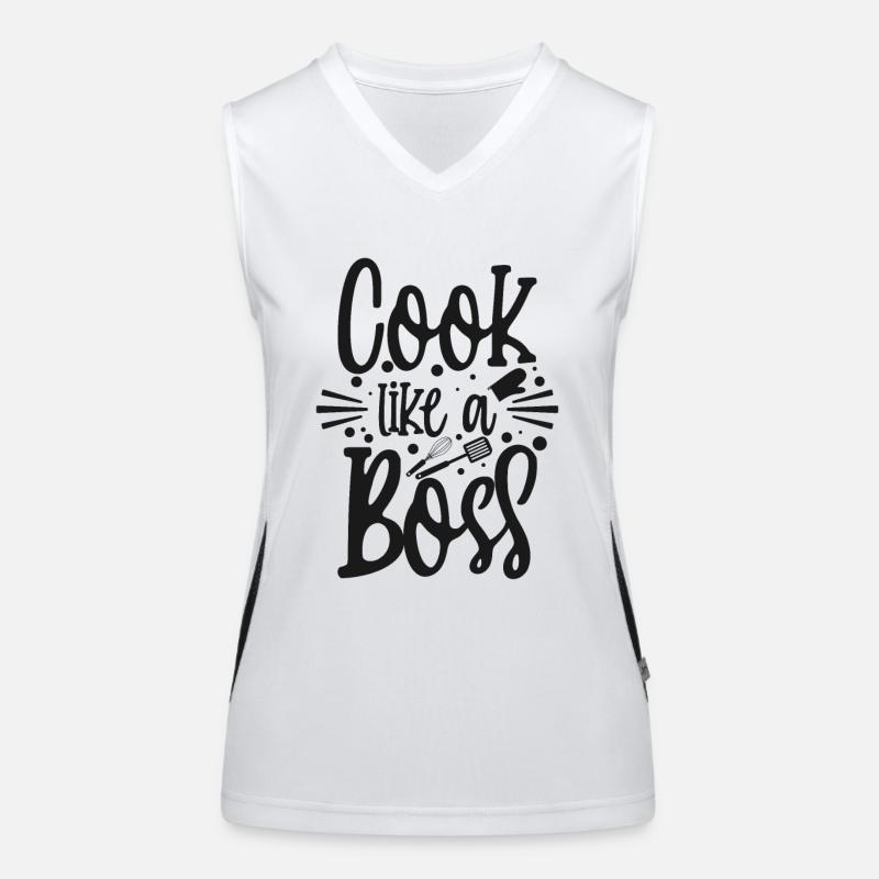 Kochen Funktionelles Kontrast-Tank Top für Frauen
