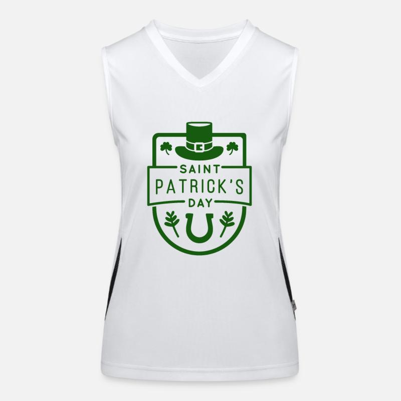 St. Patricks Day Funktionelles Kontrast-Tank Top für Frauen