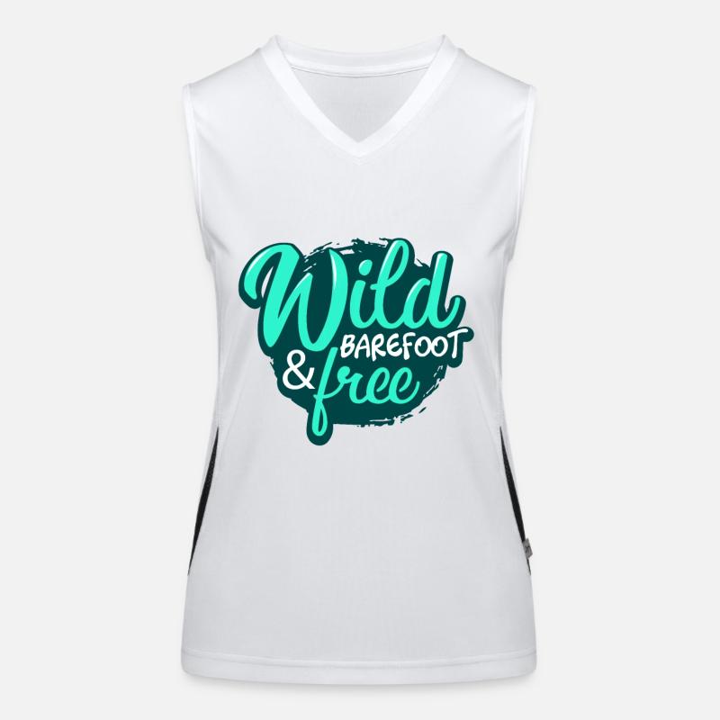 Barfuß Funktionelles Kontrast-Tank Top für Frauen