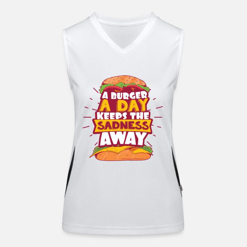 Burger Débardeur respirant contrasté Femme