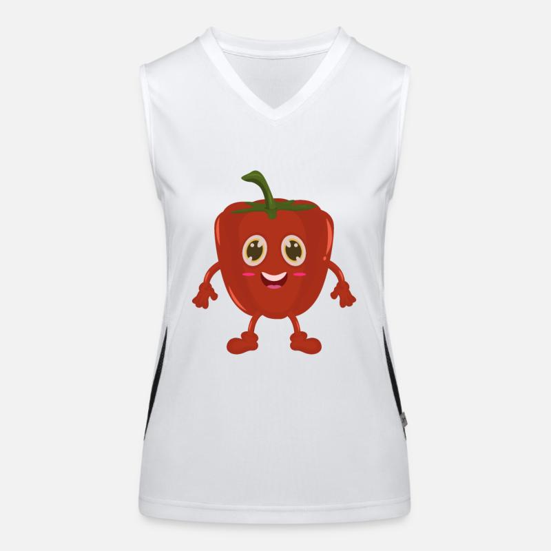 Paprik Comic Funktionelles Kontrast-Tank Top für Frauen