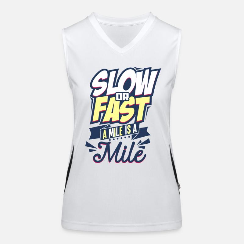 Running marathon runners Women's Functional Contrast Tank Top