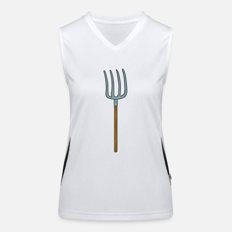 Mistgabel Bauer Funktionelles Kontrast-Tank Top für Frauen