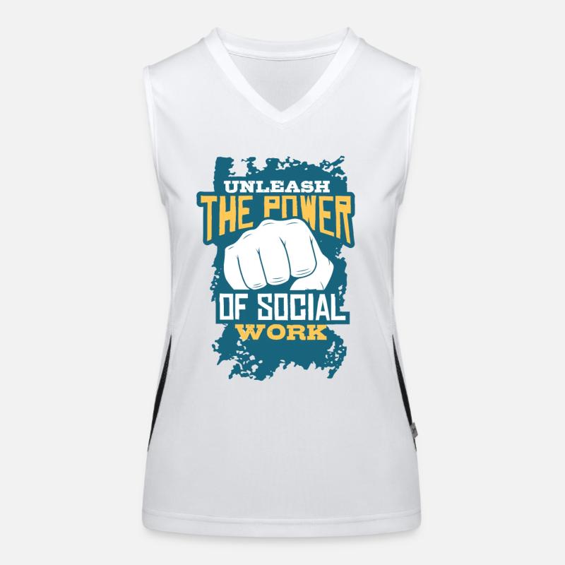 Social worker Women's Functional Contrast Tank Top