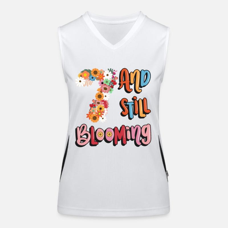 7 Et encore des filles en fleurs fleuries 7. Débardeur respirant contrasté Femme