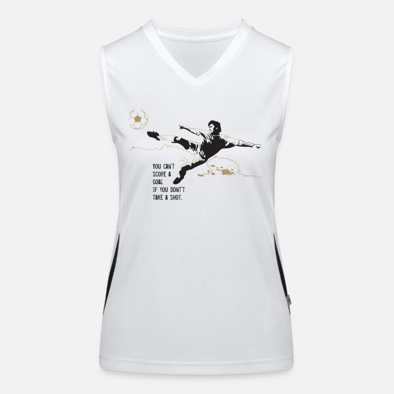 Make a Goal. Women's Functional Contrast Tank Top