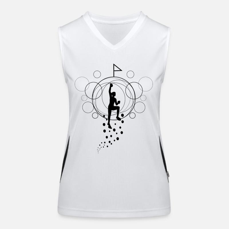 Bouldern Design Funktionelles Kontrast-Tank Top für Frauen