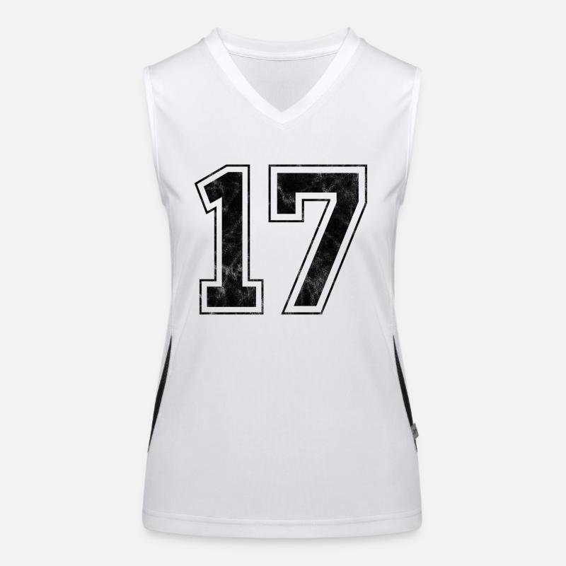 Number 17 Women's Functional Contrast Tank Top