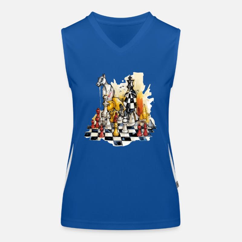 Chess composition n°2 Women's Functional Contrast Tank Top