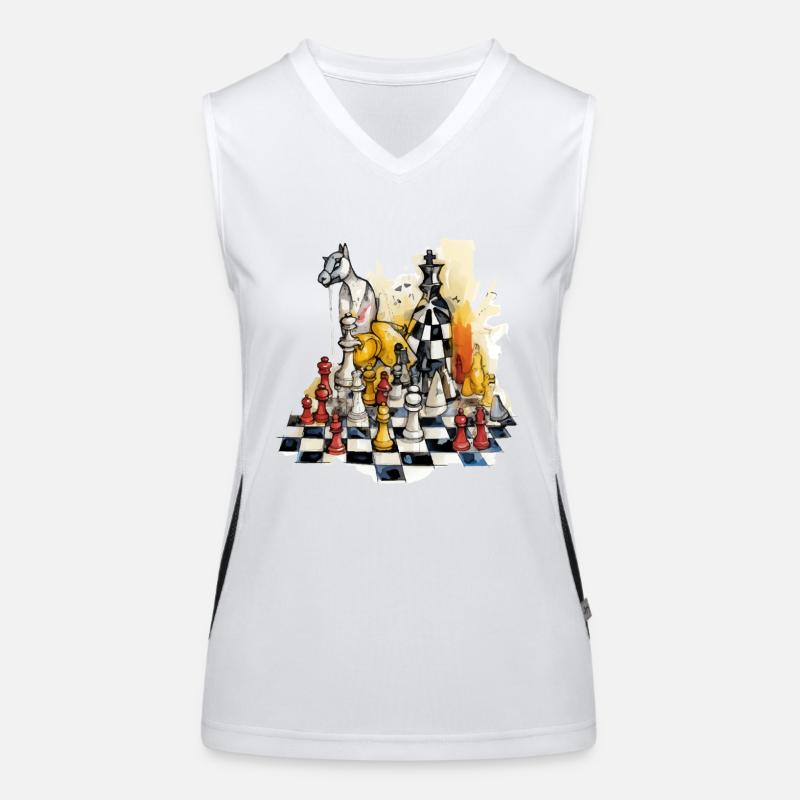 Schachkomposition Nr. 2 Funktionelles Kontrast-Tank Top für Frauen