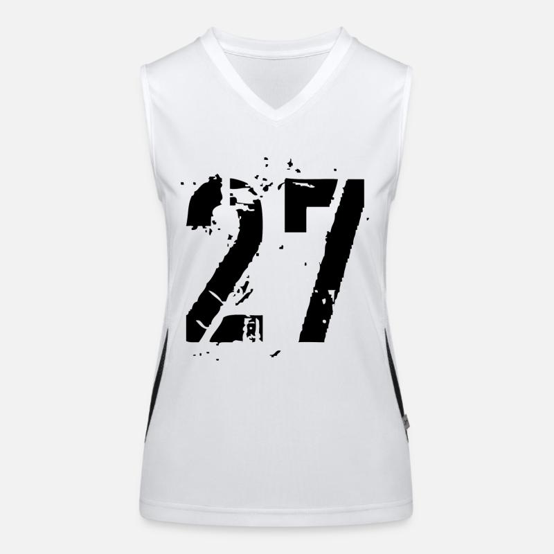 27 Nummer 27 Funktionelles Kontrast-Tank Top für Frauen