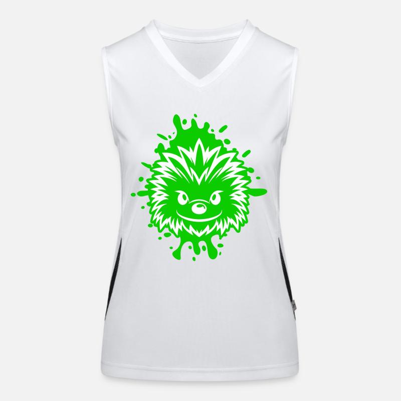 Bande dessinée hérisson Débardeur respirant contrasté Femme