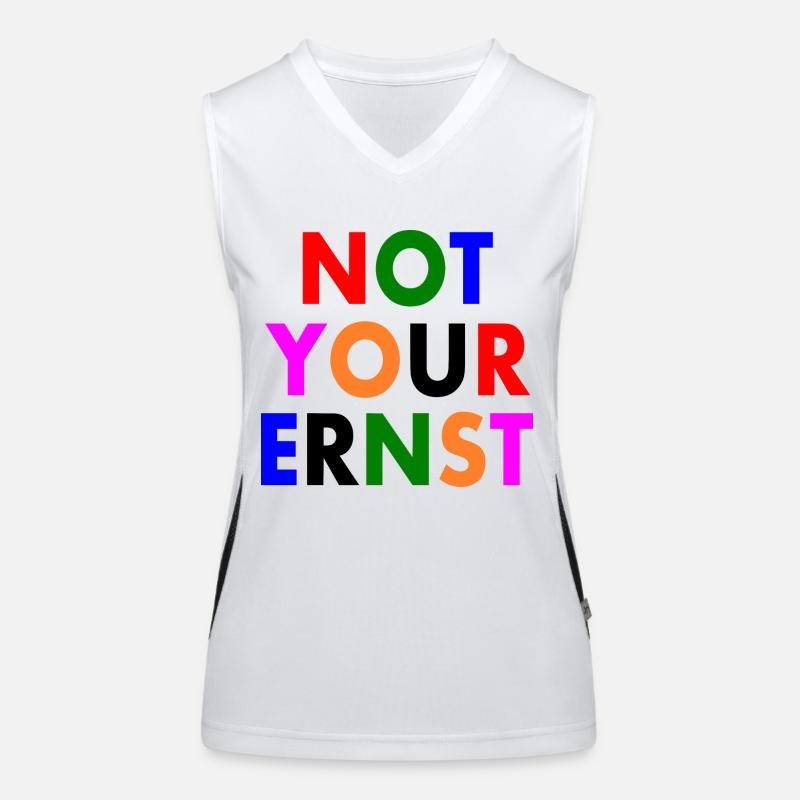 Not your ernst Funktionelles Kontrast-Tank Top für Frauen