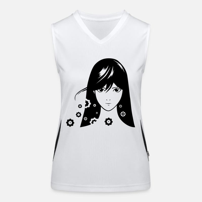 Mädchen Comic Funktionelles Kontrast-Tank Top für Frauen