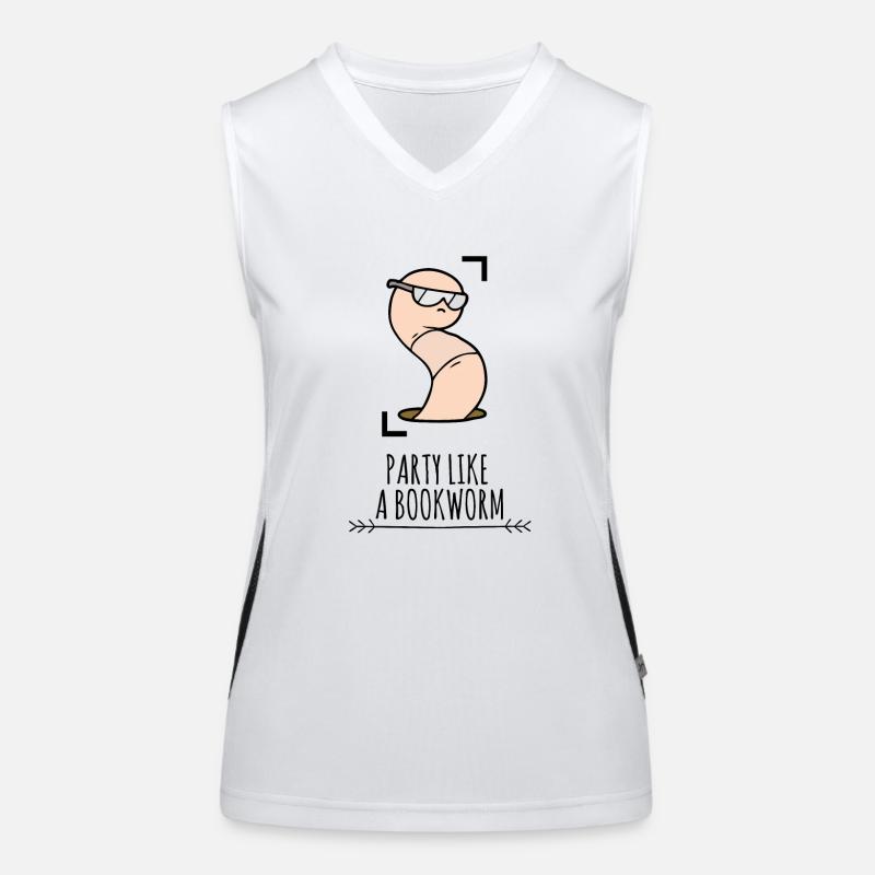 Bookworm Shirt for Booknerd Gift Idea Women Women's Functional Contrast Tank Top