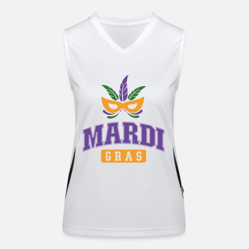 Mardi Gras Women's Functional Contrast Tank Top