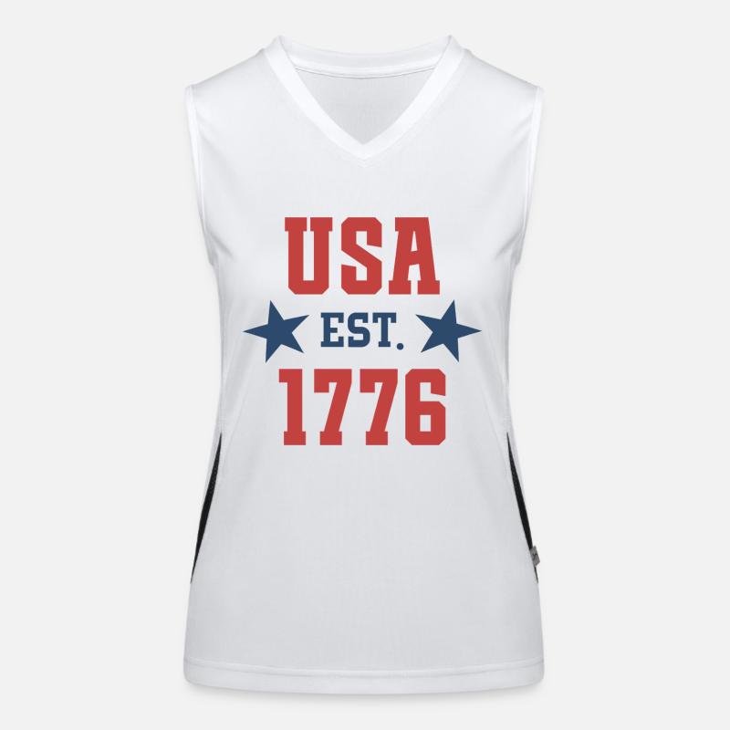 USA Est 1776 Funktionelles Kontrast-Tank Top für Frauen