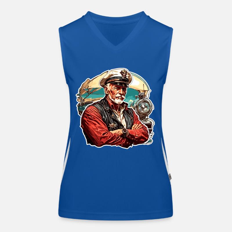 Matrose / Schiffsbesatzung / Decksmann / Anker Funktionelles Kontrast-Tank Top für Frauen