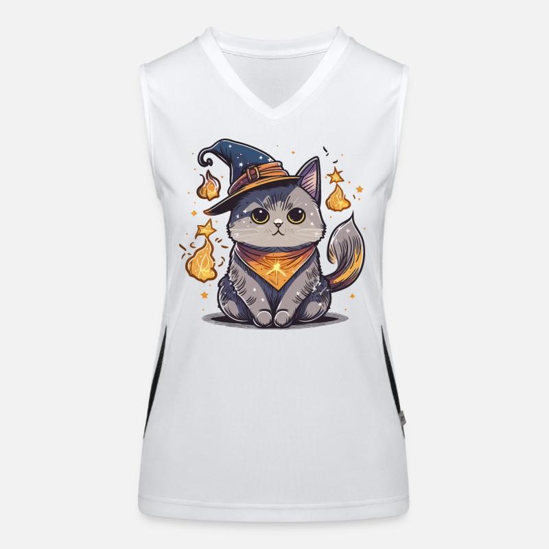 Feline Wizard Women's Functional Contrast Tank Top