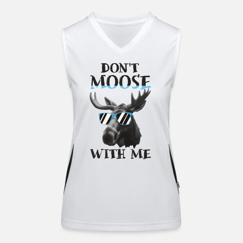 Don't Moose With Me Women's Functional Contrast Tank Top