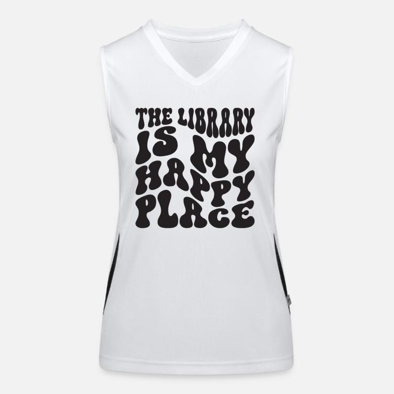 Library Book Lover Reading Bookworm Women's Functional Contrast Tank Top
