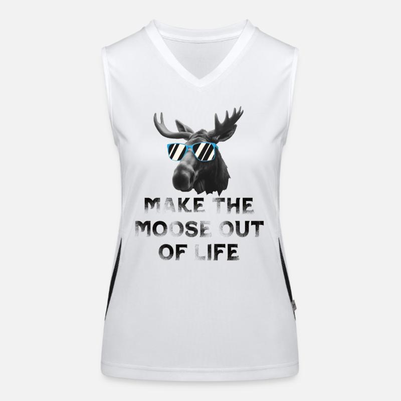Turning Life into a Moose Cool Moose Women's Functional Contrast Tank Top