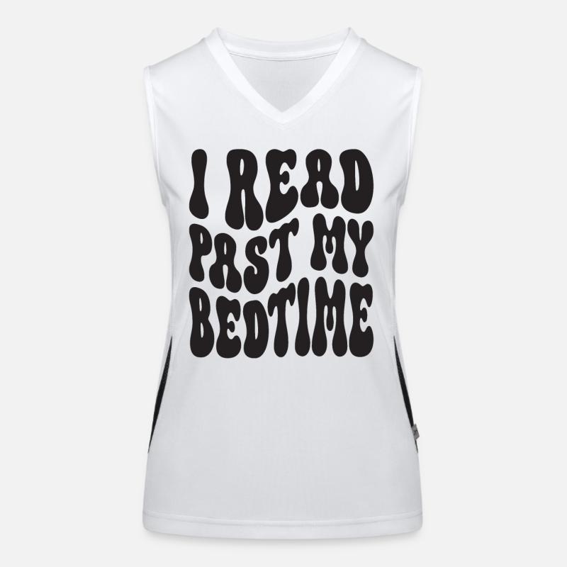 Bibliothek Buchliebhaber Lesender Bücherwurm Funktionelles Kontrast-Tank Top für Frauen