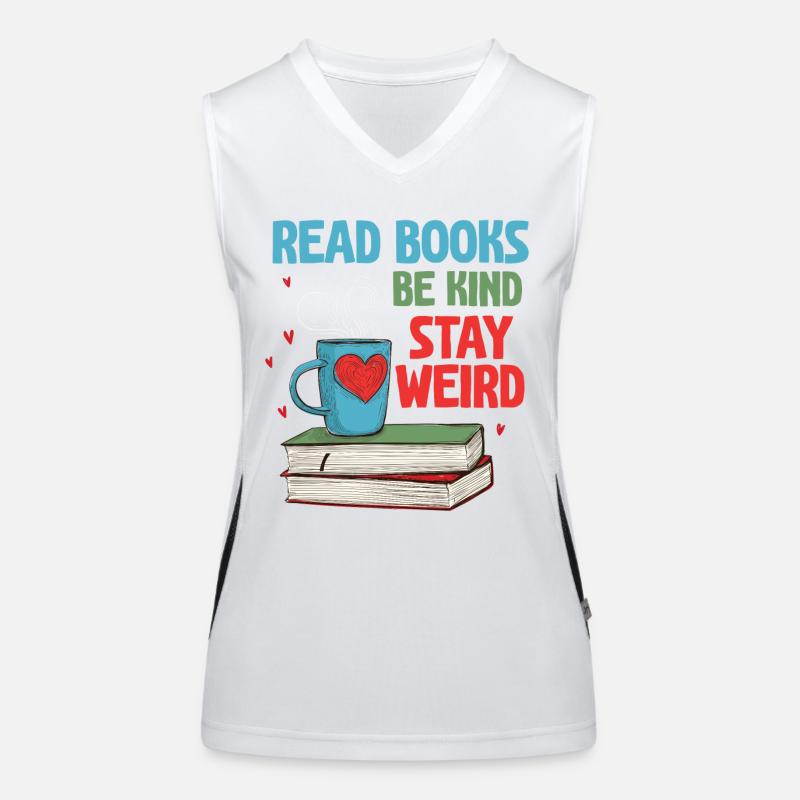 Reading books Being kind Reading crazy Women's Functional Contrast Tank Top