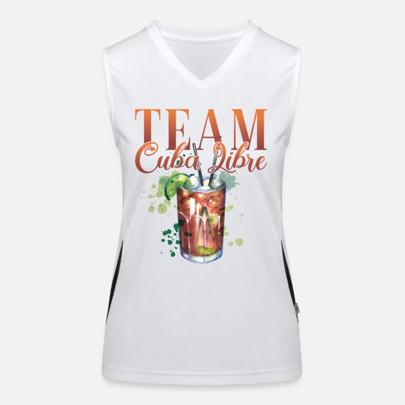 Team Cuba Libre Cocktail Barkeeper Funktionelles Kontrast-Tank Top für Frauen