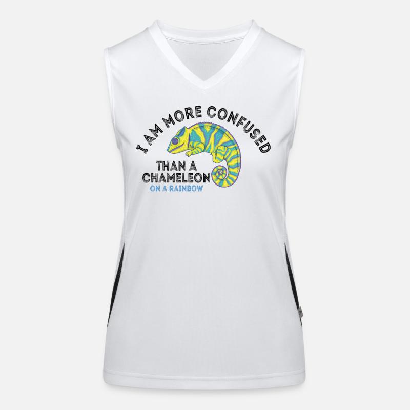 Je suis plus confus qu’un caméléon Débardeur respirant contrasté Femme