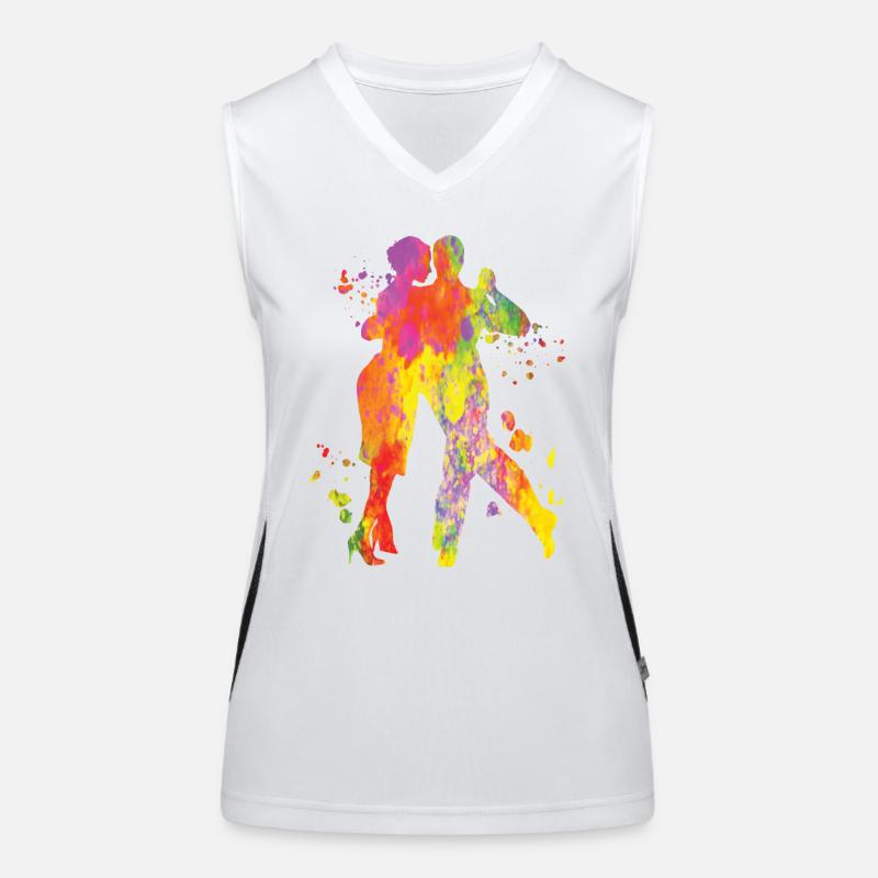 Argentinischer Tango Tanzen Milonga Vals Funktionelles Kontrast-Tank Top für Frauen