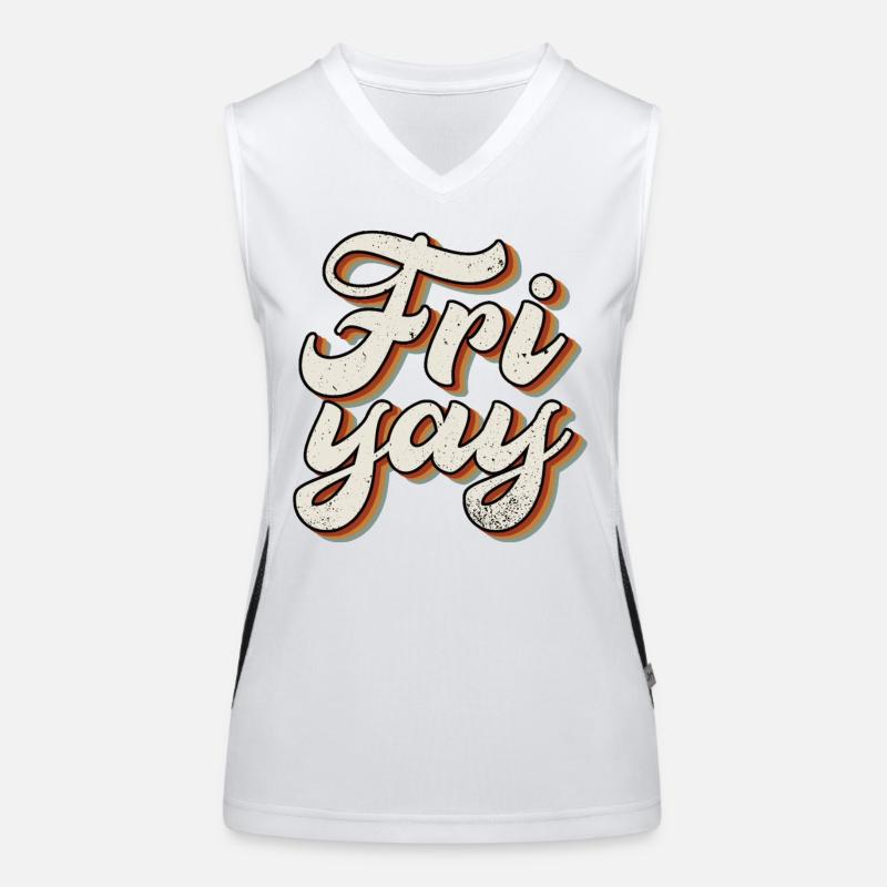 Fri Yay Enseignants École Weekend Vibes Débardeur respirant contrasté Femme