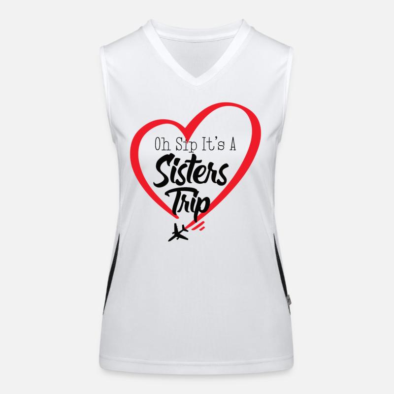 Sisters' Weekend Oh Sip Its A Sisters Trip Women's Functional Contrast Tank Top