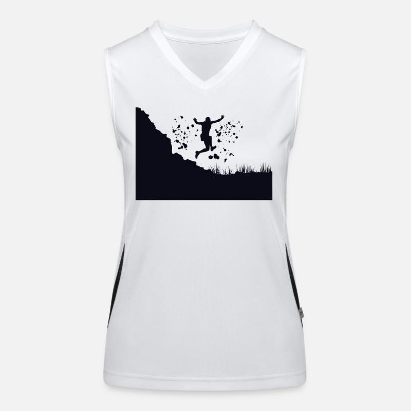 Trail Runner Cross Trail Bergläufer Funktionelles Kontrast-Tank Top für Frauen